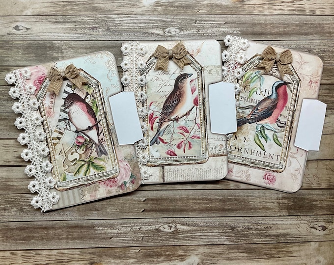 Handmade File Folders Cardstock Folders Ephemera Folders Etsy