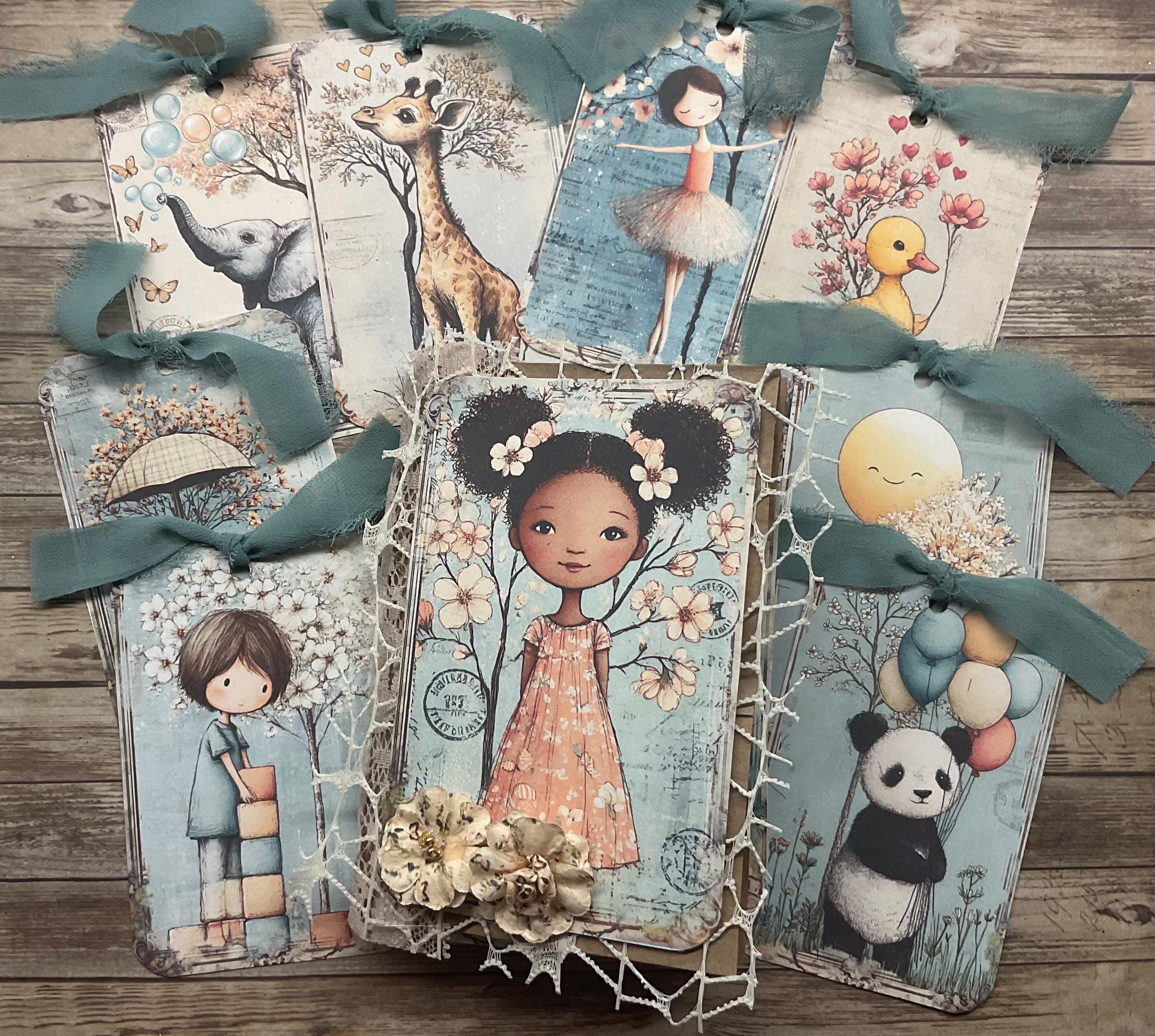 Handmade Pocket Junk Journal, Ephemera Embellished, Small Soft Cover - Etsy