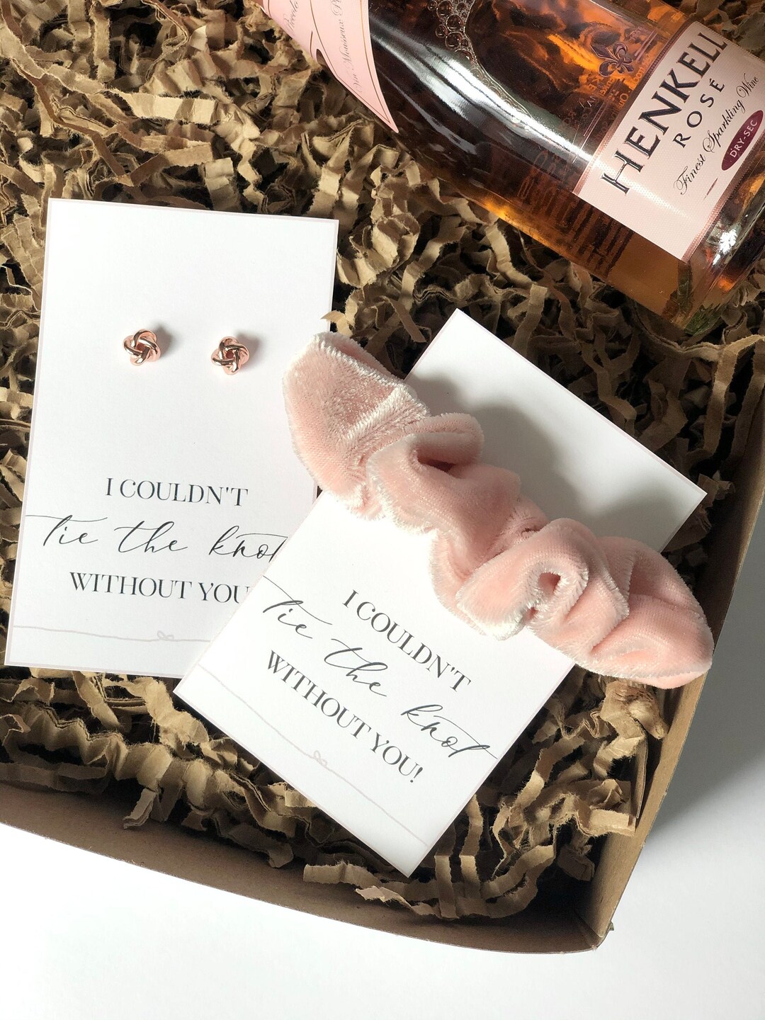 Print at Home I Couldn't Tie the Knot Without You Earring and Scrunchie ...