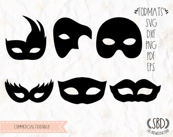 Masquerade Mask Svg Etsy