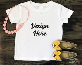 White T Shirt Mockup Kids Shirt Mockup Baby Shirt Mockup Wood Background Children Shirt Mockup Flat Lay Mockup White Shirt Mockup 3d Wall Logo Mockup