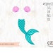 Download Mermaid tail clam shell SVG layered PNG DXF for cricut | Etsy