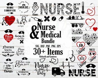 Download Nurse Monogram Svg Etsy