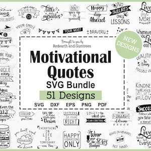 Inspirierende Zitate bündel svg, motivierende Zitate bündeln svg, handgeschriebener motivierender Spruch SVG, PNG, Eps, DXF, Pdf Cricut, Silhouette
