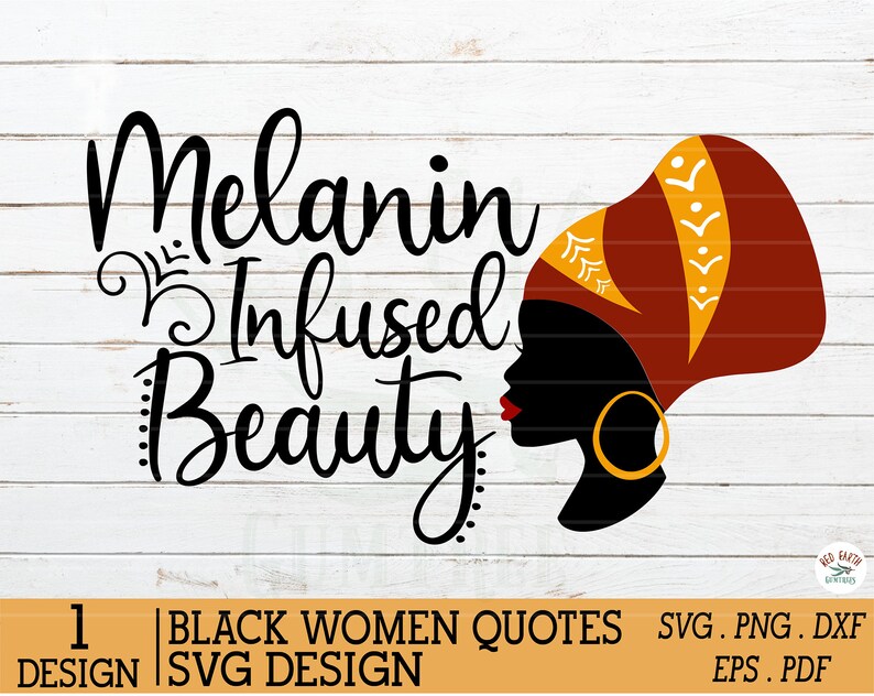 Download Black woman inspirational quote svg Afro hair puff svgblack | Etsy