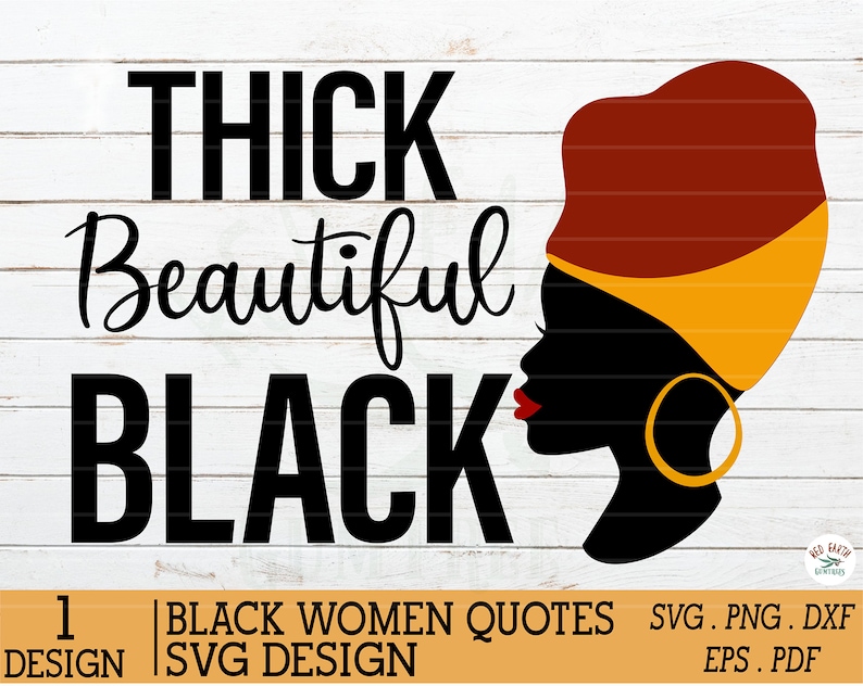 Black woman inspirational quote svg Afro hair puff svgblack | Etsy