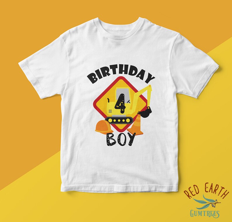 digger birthday shirt