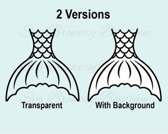Mermaid Tail, svg, png, dxf, pdf for cricut, silhouette studio, cutting machines, cut file, vinyl decal, t shirt design, stencil template