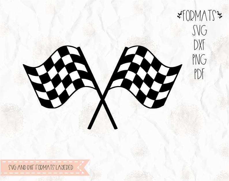 Download Clip Art Stencil Template Vinyl Decal Racing Flag Dxf Format Cricut Race Flag Svg Png T Shirt Design Scrapbooking Layered Silhouette Studio Art Collectibles