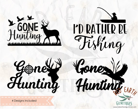 Download Duck Hunting Svg T Shirt Design Eps Pdf For Cricut Png Dxf Vinyl Decal Gone Hunting Cut File Deer Hunting Silhouette Studio Clip Art Art Collectibles