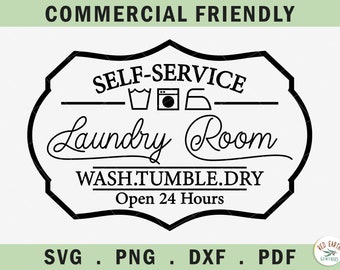 Laundry room sign making decal svg, rustic farmhouse laundry wash room wall decal svg, washer room svg, laundry washroom vinyl decal svg