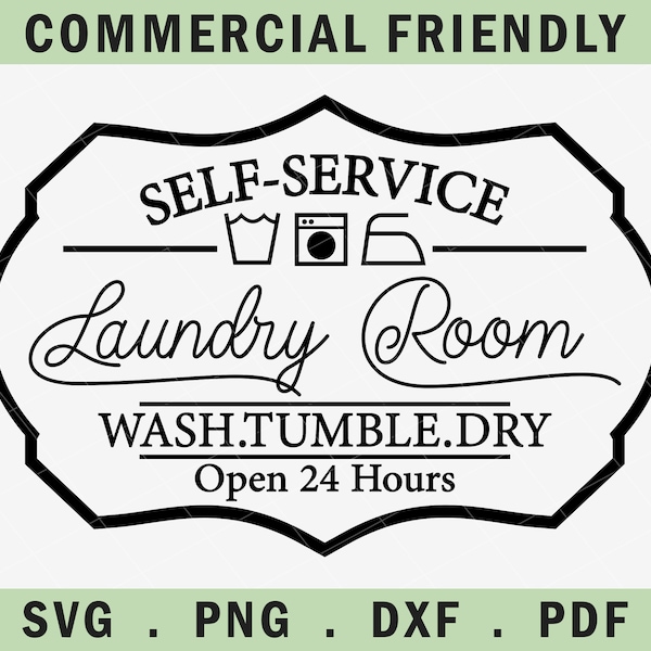 Laundry room sign making decal svg, rustic farmhouse laundry wash room wall decal svg, washer room svg, laundry washroom vinyl decal svg
