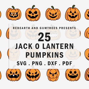 Paquete de Jack O Lantern Svg, paquete de caras de calabaza svg, crea tu propio paquete de Jack O Lantern svg, paquete de caras de calabaza de Halloween Svg, monstruo svg