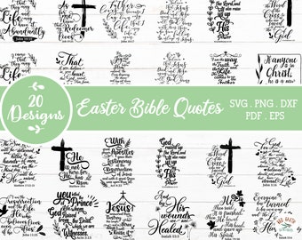 Ostern Bibel Zitate Bundle svg,Bibel inspirierende Zitate Bundle svg,Ostern Bundle,Jesus SVG,PNG,Eps,DXF Cricut,Silhouette studio,cut Datei