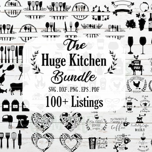 The Huge Kitchen bundle SVG,kitchen monogram frames bundle,baking bundle, bake monogram,coffee lover quotes,wine glass svg,farm house bundle