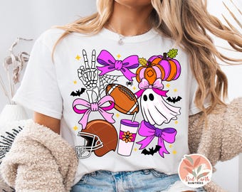 Fall coquette Football Collage Png,Game Day football Png,trendy preppy Fall Vibes Png,Autumn Boho Football Png,Touchdown football Season Png