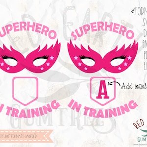 Design de camiseta de super-heroína em treinamento, super-herói, máscara de super-herói, SVG, PNG, DXF, Pdf, Eps Cricut, Silhouette Studio, arquivo de corte, decalque de vinil