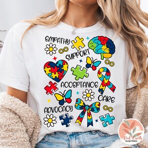 Autism Awareness Coquette SVG, Retro Bow Autisme PNG, Neurodiversity Shirt PNG, speciaal onderwijs digitale download, autisme advocaat clipart svg
