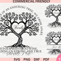 Oak Tree Plotter File SVG DXF PNG Leaves Cricut Brother Canvas ...