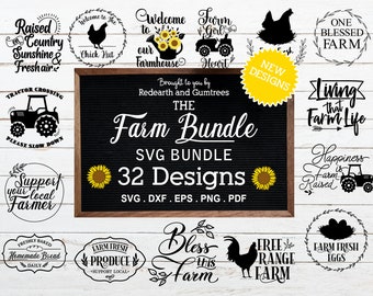 Farm sign making bundle svg,farmhouse svg,farm fresh eggs,tractor svg,farm quotes SVG, PNG, Eps, DXF,Pdf cricut,silhouette studio,cut file