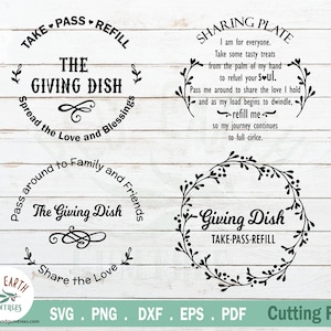 Pacote de pratos para doação, pacote de pratos para compartilhamento, pacote de pratos para doação svg, prato para doação svg, prato de papai noel SVG, PNG,DXF,Eps,Pdf cricut,silhouette studio