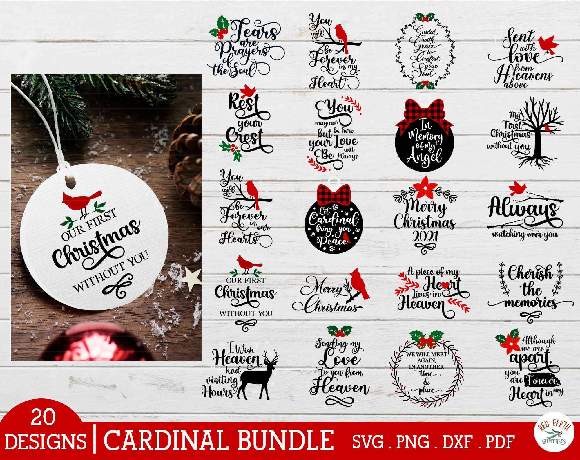 Cardinal quotes bundle,cardinal red bird on tree,christmas bundle,chr…