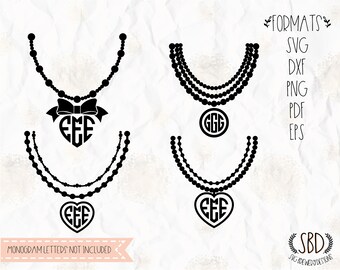 Necklace, Circle monogram necklace, heart monogram necklace, SVG, PNG, DXF, cricut, silhouette studio, cut file, vinyl decal, t shirt design