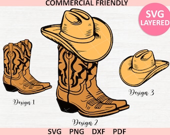 Cowgirl Boots Svg, cowgirl hat svg,Cowboy Boots SVG bundle,Western Boots Svg,Rodeo Svg, Ranch Svg,cowboy Hat Svg,girly cowgirl boots clipart