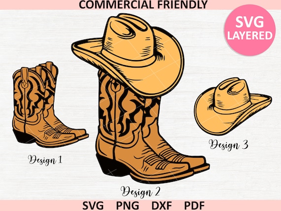 Cowgirl Boots Svg, cowgirl hat svg,Cowboy Boots SVG bundle,Western Boots Svg,Rodeo Svg, Ranch Svg,cowboy Hat Svg,girly cowgirl boots clipart