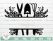Garden split monogram frame svg, farm decal split monogram frame,farmhouse SVG, PNG, Eps, DXF,Pdf cricut,silhouette studio,cut file, decal
