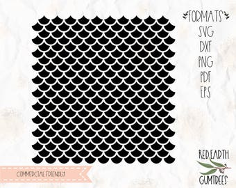 Mermaid scale, Fish scale seamless template SVG, PNG, DXF, Eps, Pdf cricut, silhouette studio, vinyl decal, t shirt design, stencil template