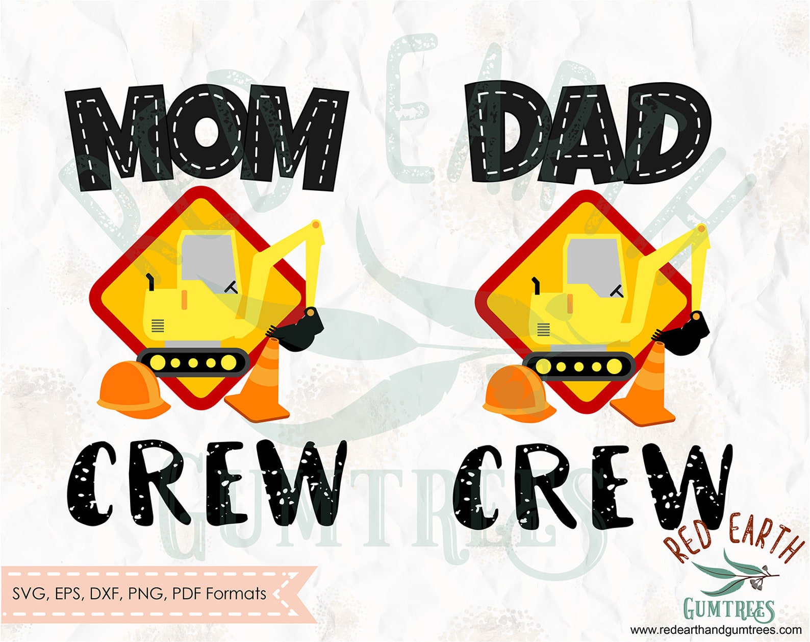 Mom crew construction dad Construction birthday theme SVG Etsy
