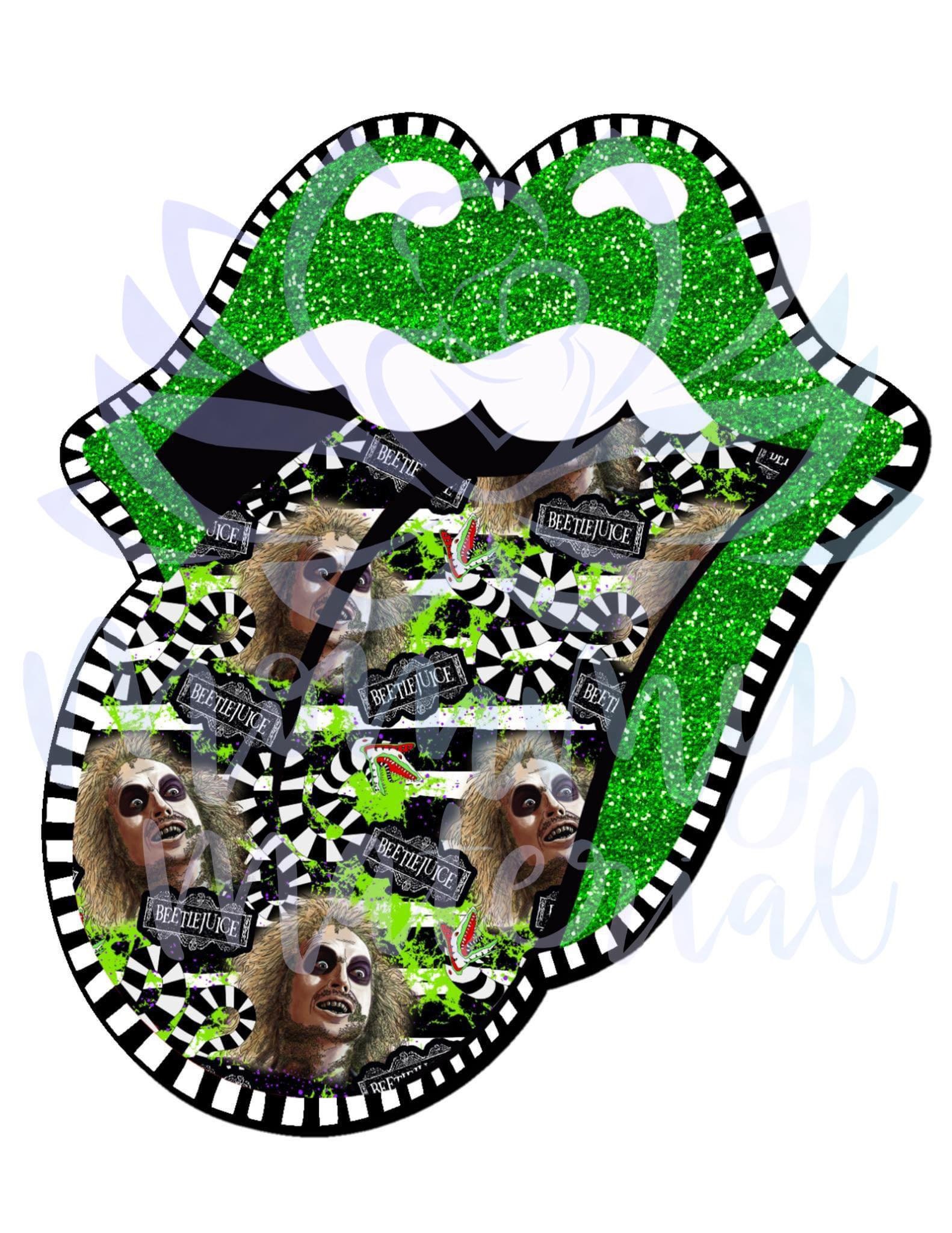 Beetlejuice Tongue Sublimation Transfer Etsy