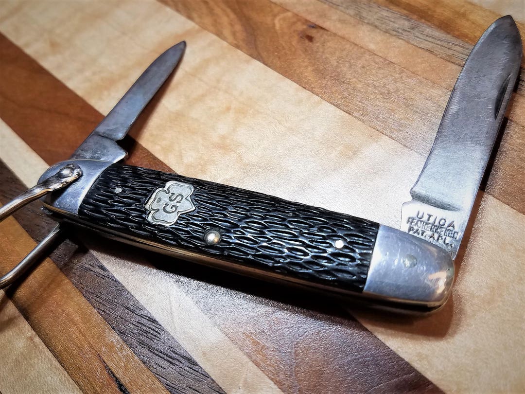 Vintage Girl Scout Pocket Knife Camp Knife Utica Cutlery NY Etsy