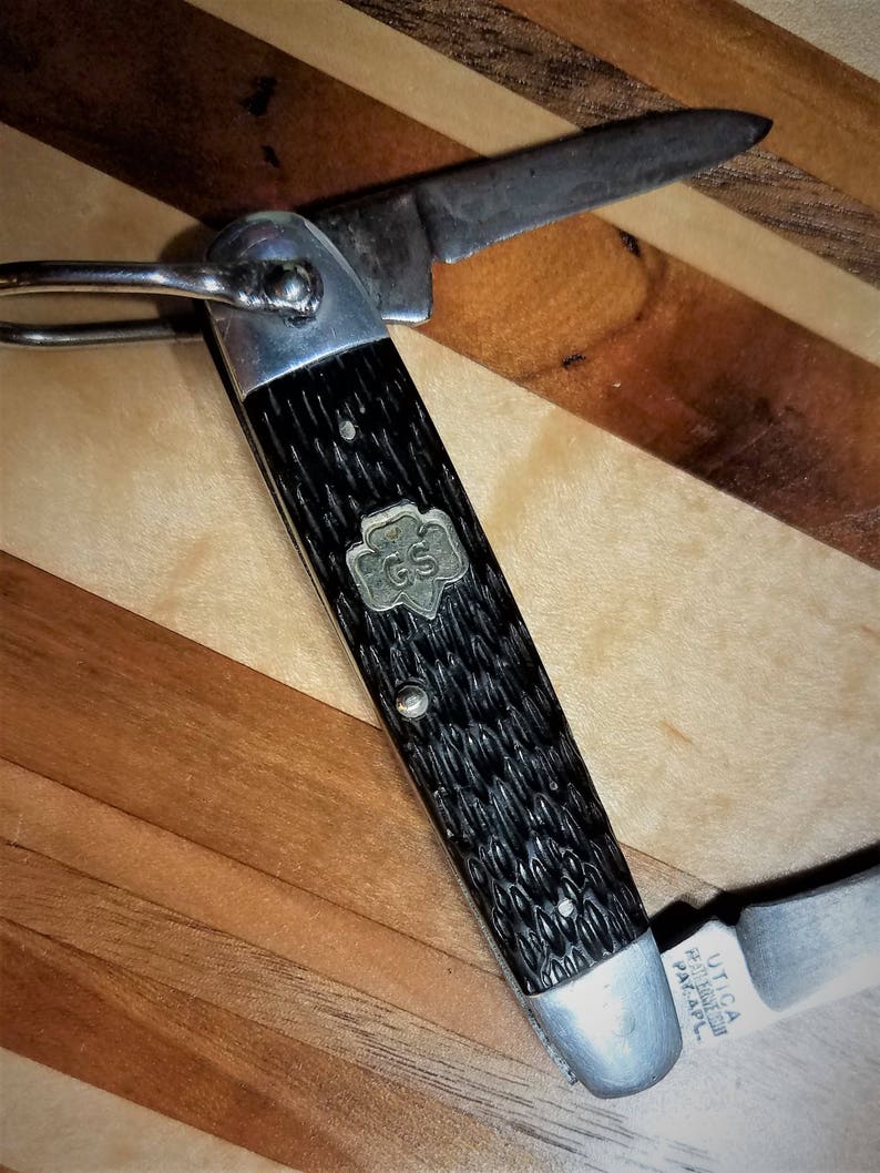 Vintage Girl Scout Pocket Knife Camp Knife Utica Cutlery NY Etsy