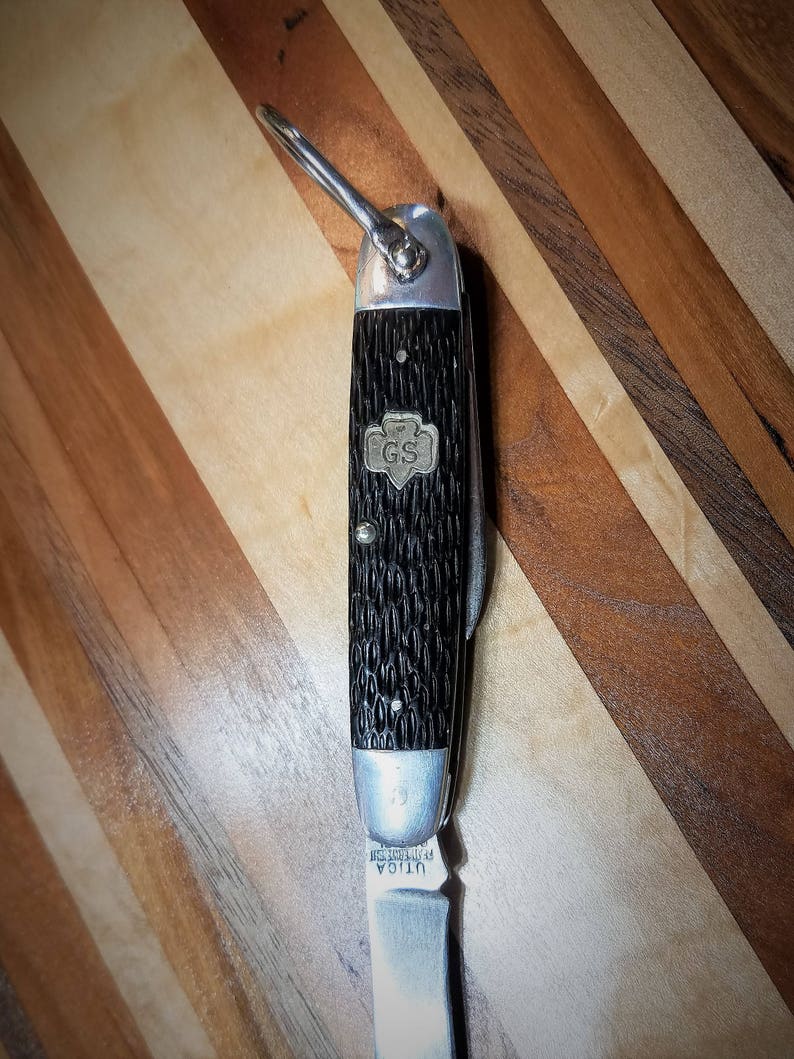 Vintage Girl Scout Pocket Knife Camp Knife Utica Cutlery NY Etsy
