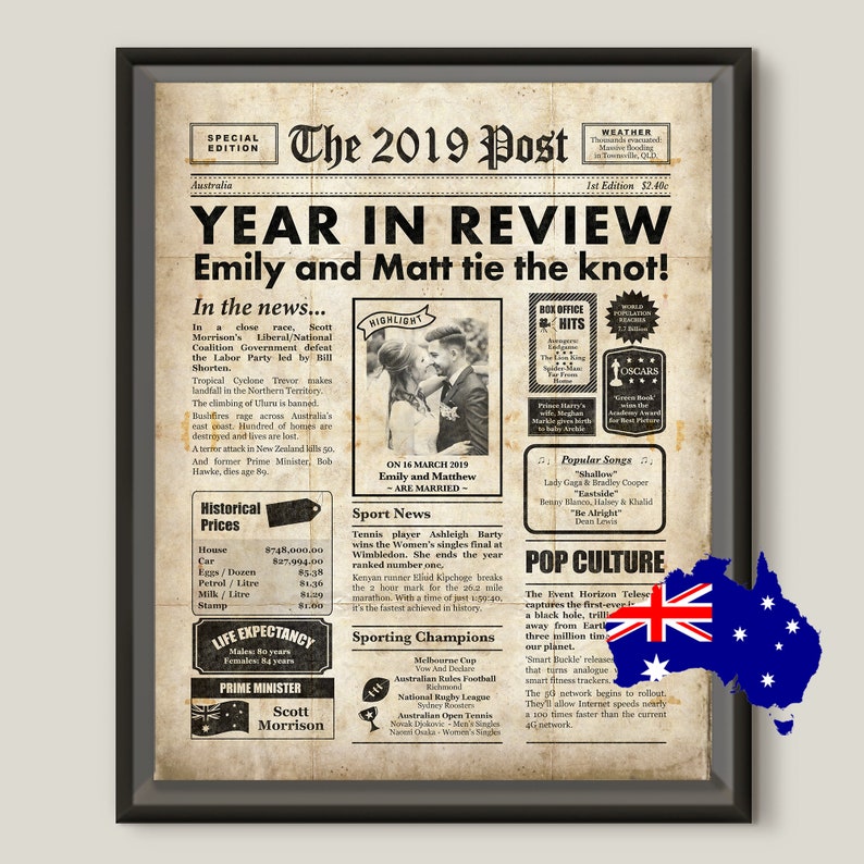 Australian 1st anniversary gift for husband 2019 digital image 0