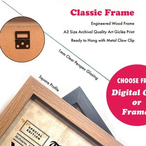Australian 50th Anniversary Sign - Golden Wedding Anniversary Decoration - Framed & Digital Option - Aussie Seller image 6