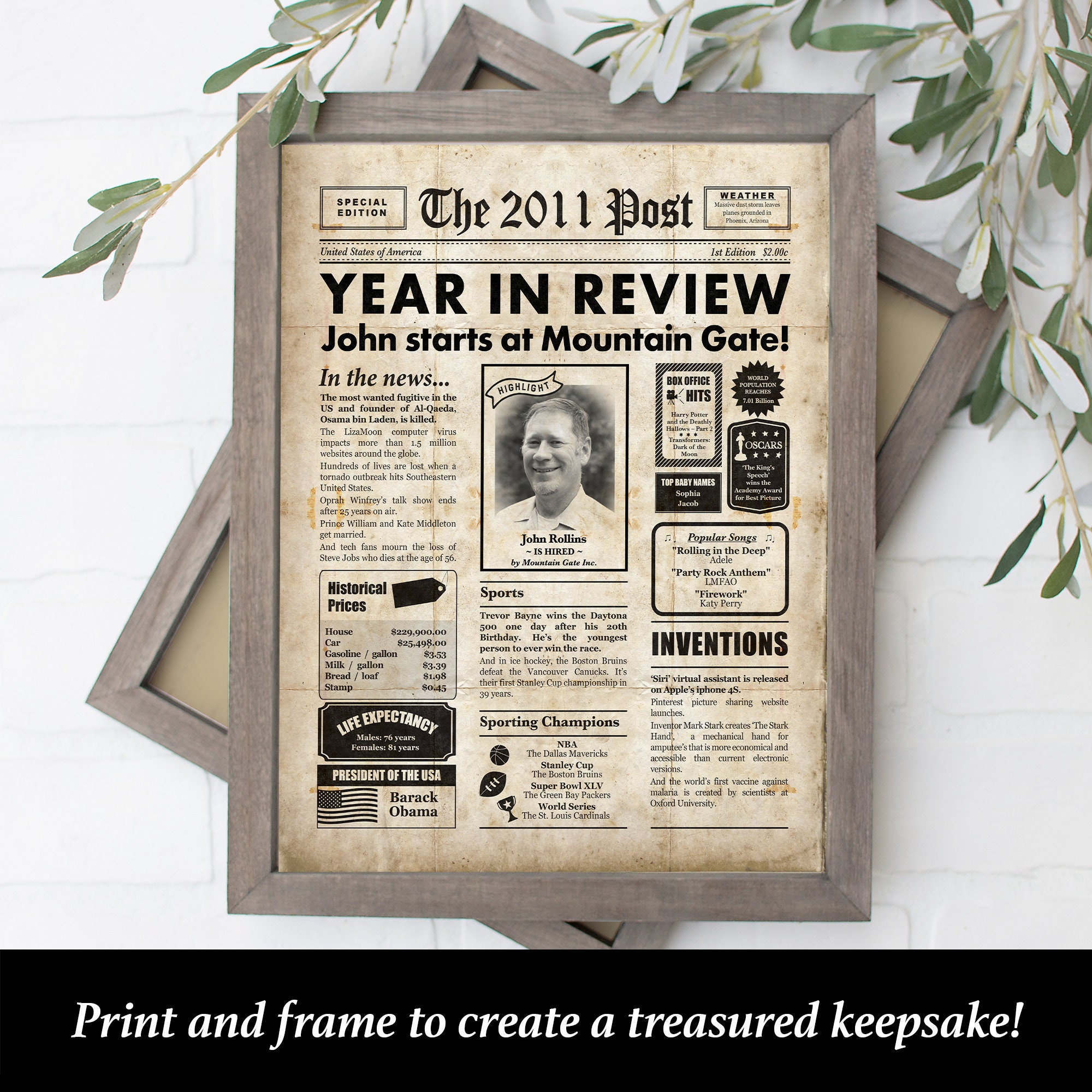 Work Anniversary Service Award Employee Gift 5 Years 10 Etsy