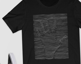 Printed T Shirt Optical Illusion Circle Fashion Vintage Retro Cool Present Gift