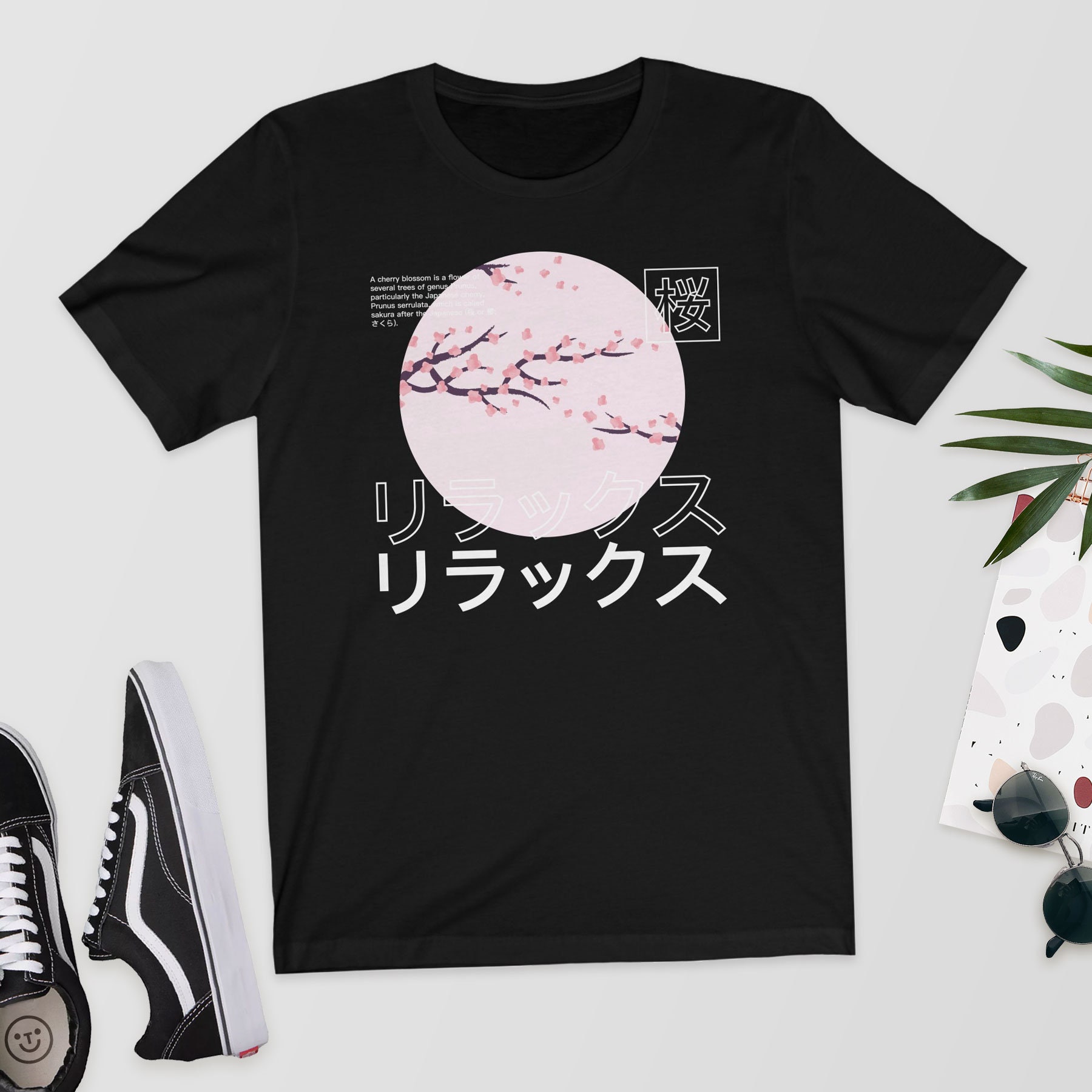 Japanese Blossom Sakura FRONT PRINT T-ShirtShirtTopTee | Etsy