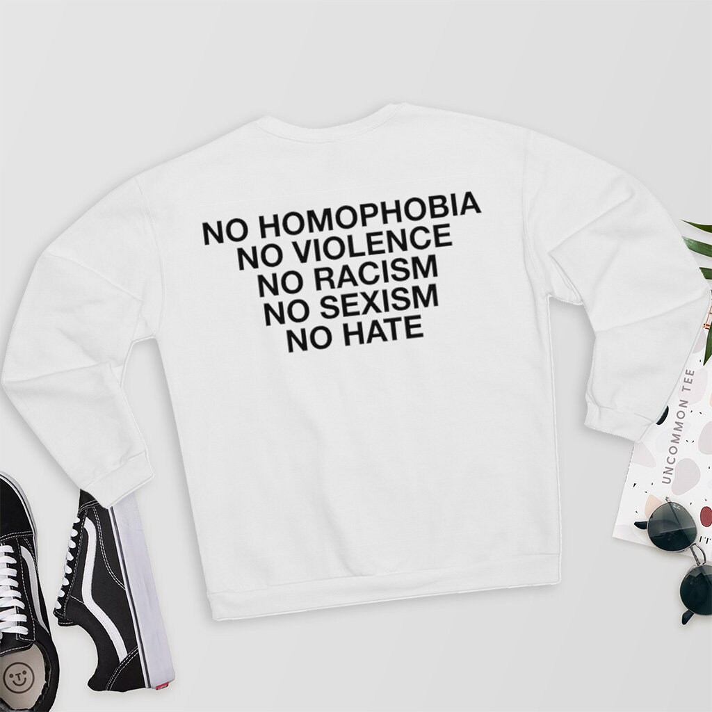 No homophobia no violence shirt Clearance