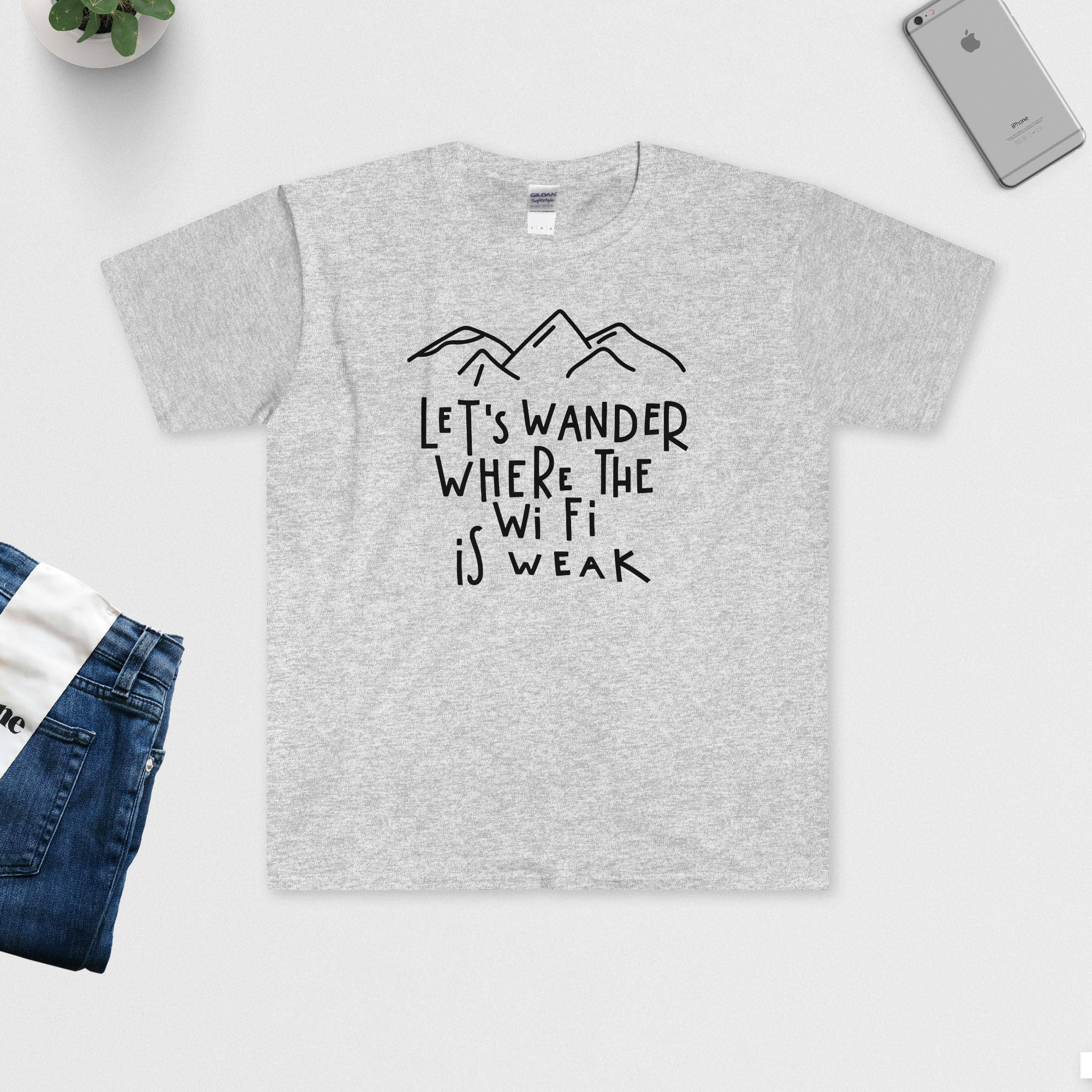 Let's Wander Where the WiFi is Weak T-Shirt Travel | Etsy