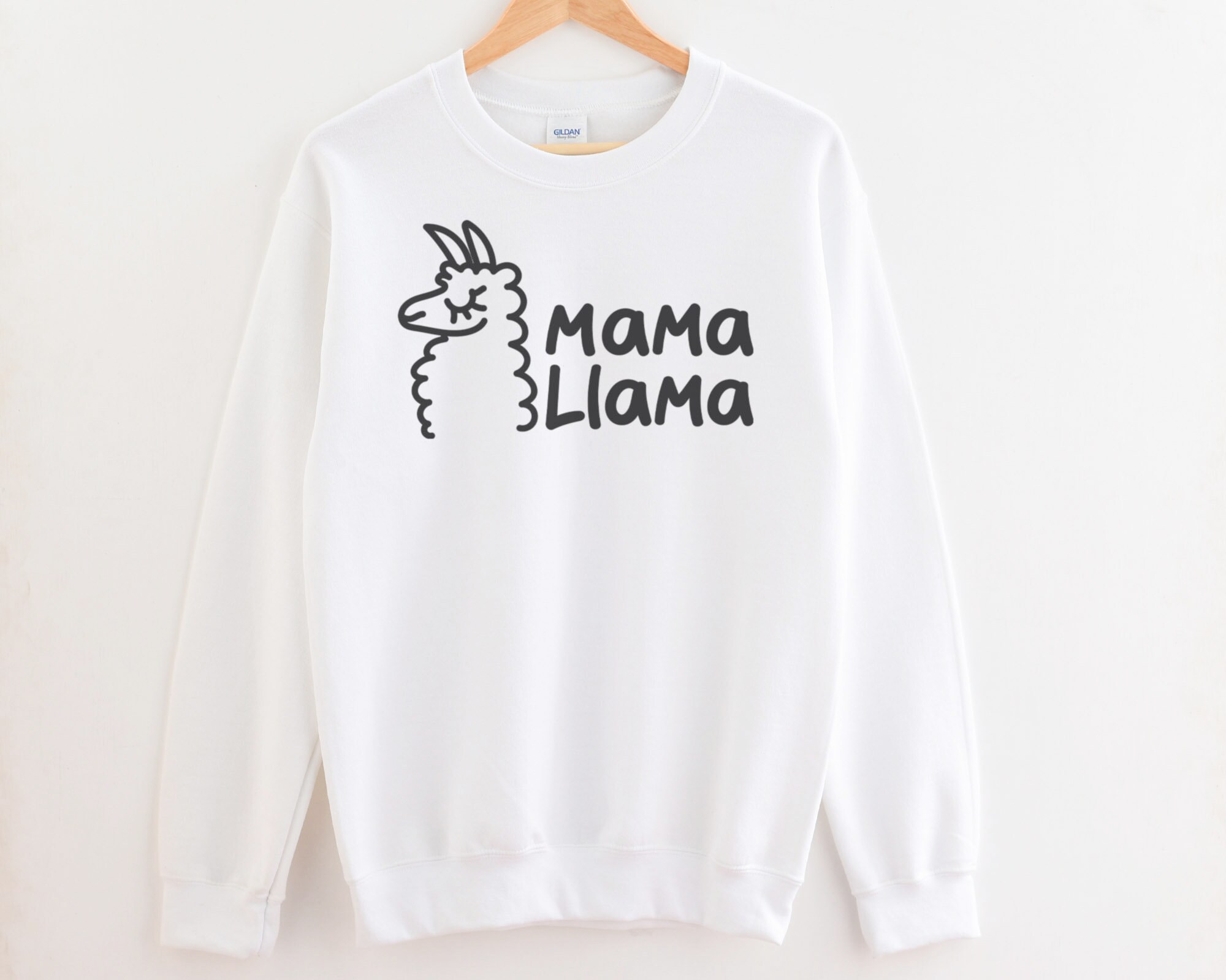 Mama Llama Sweatshirt Funny Llama 