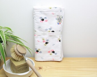 WASHABLE PAPER TOWEL - 3 sheets - organic cotton