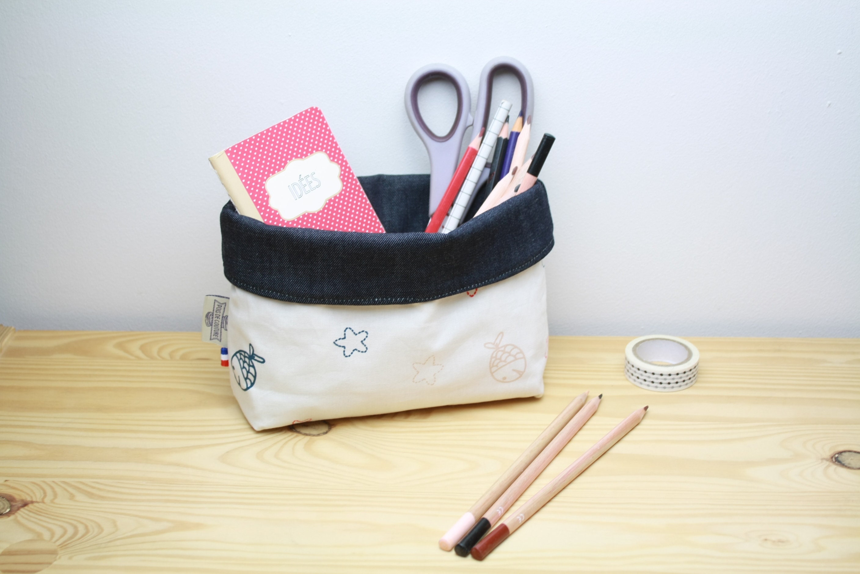 Paniere de Rangement en Coton Biologique