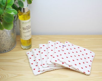 ZERO WASTE - washable face pad set of 6 - organic cotton