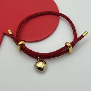 Adjustable Cord Bracelets with Gold Plated Charms | One of a Kind Handmade Jewelry | Awareness Ribbon, Heart & Starfish