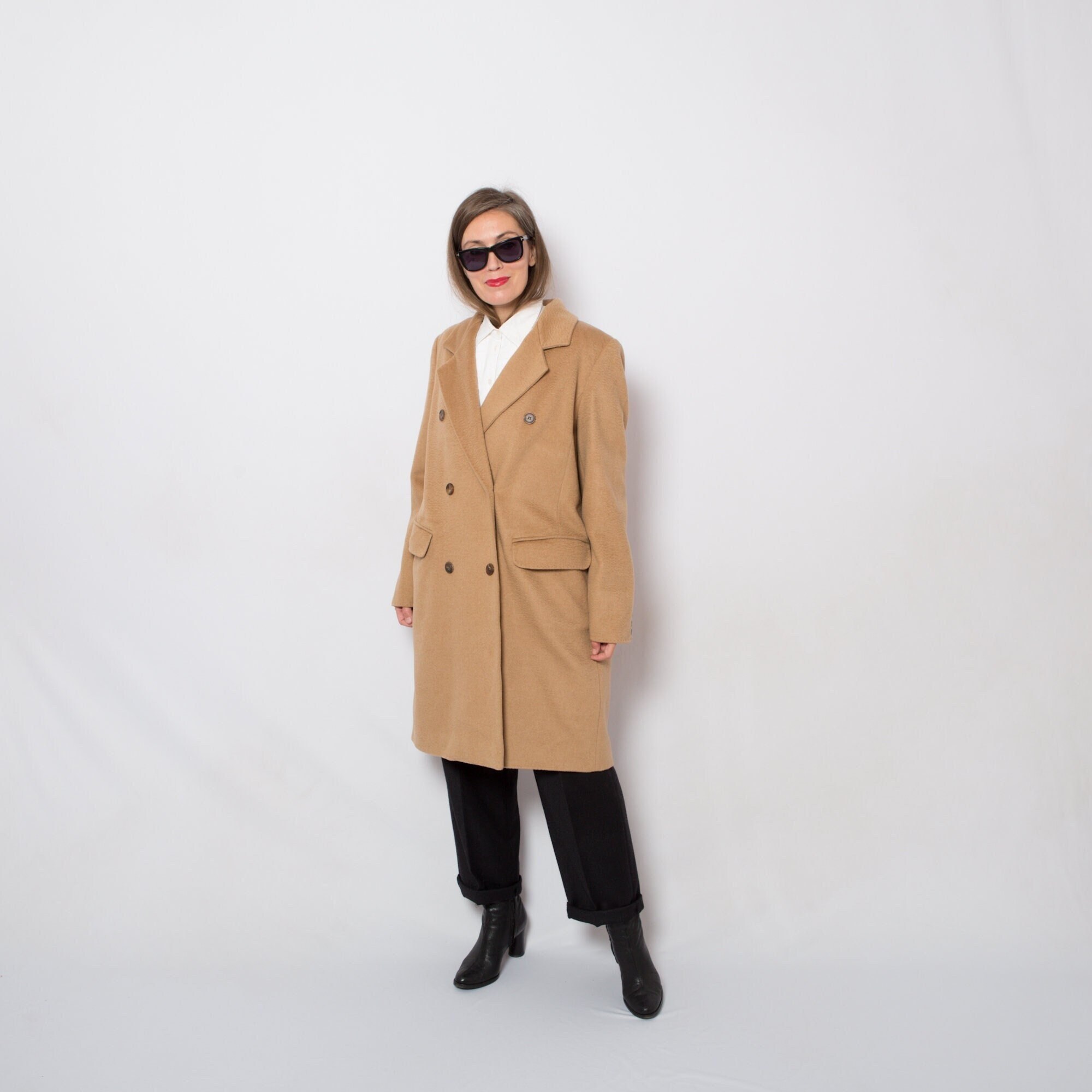 Marina Rinaldi Camel Coat Brown Double 