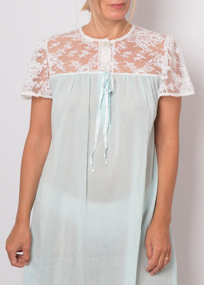 Vintage See Through Nightie Babydoll Sheer Negligee Babydoll Etsy Canada